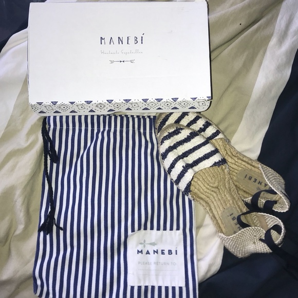 Manebi D'Orsay Striped Espadrilles - Picture 6 of 6